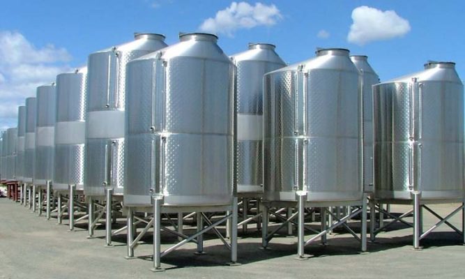 Thi công bồn inox